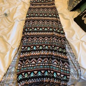 Maxi skirt with slits